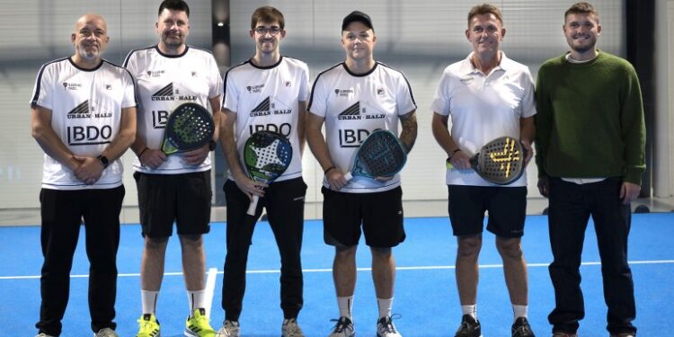 HC Hartmann-Nielsen (SHI Hjørring Padel), Thomas Brown (SHI Hjørring Padel), Ricard Manchon, Martin Møller (centerleder), Jan Iver Christiansen (Padel Club Hjørring) & Thomas Christiansen (Padel Club Hjørring).