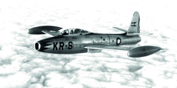 Det var et fly som dette, der styrtede ned i Hjørring i 1959.