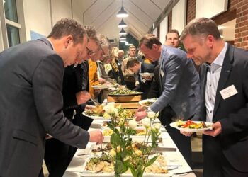 Køkkenet på Nordsøen Oceanarium og Forskerpark i Hirtshals lavede også den gode mad til Erhverv Hjørrings nytårskur. Foto: Erhverv Hjørring