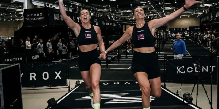 Line Nygaard og Kamilla Schiøtt Christensen. Foto: HYROX.
