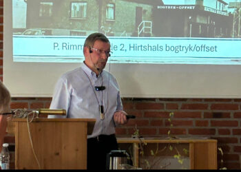 Bogtrykker Poul Pedersen. Foto: Arkiv.