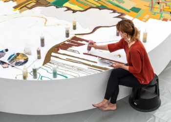 Signe Klejs på Vendsyssel Kunstmuseum. Foto: VKM.