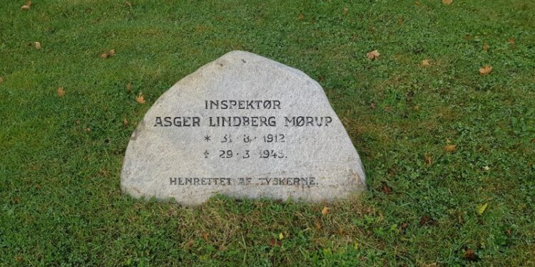 Asger Mørups gravminde. Foto: Vendsyssel Historiske Museum.