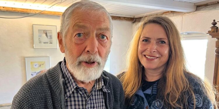 Christian Hansen med datteren Lisa. Foto: Niels Skipper.