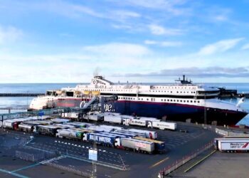 SuperSpeed sejler med gods for Color Line Cargo. Foto: Henrik Risager.