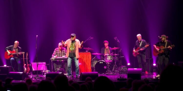 Slåbrock Band på scenen.