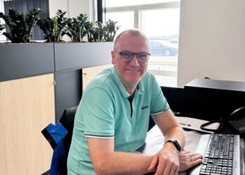 Lars Koch på sin pind hos Vendelbo Spedition A/S.