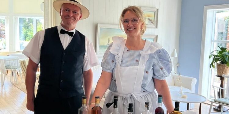 Renlivet idyl på badehotellet ved Tornby Strand. Foto: Hotel Strandlyst.