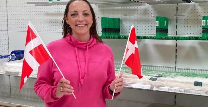 Annika Høyrup Skovbo er klar med en lang række fødselsdagsgaver til kunderne. Privatfoto