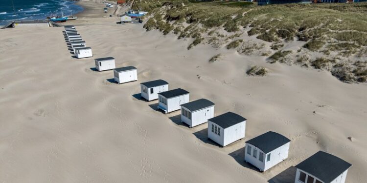 Badehusene i Løkken. Foto: Henning Larsen.