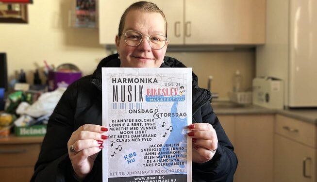 Den nye forperson for Bindslev Ny Musikfestival, Vibeke Thaagaard, er klar med årets program. Foto: Palle W. Nielsen