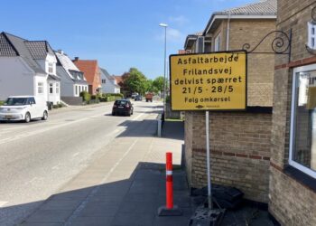 Frilandsvej er et trafikknudepunkt i Hjørring. Foto: Palle W. Nielsen