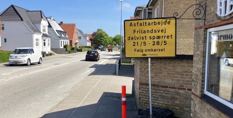 Frilandsvej er et trafikknudepunkt i Hjørring. Foto: Palle W. Nielsen