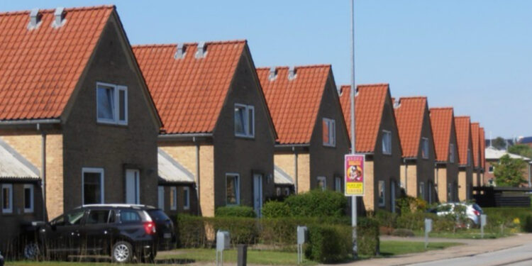 Rækkehuse i det østlige Hjørring. Foto: FBL.
