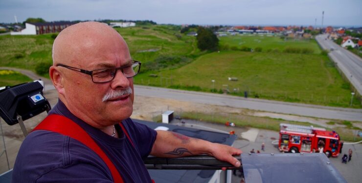 Jan Andersson ses her til vejrs hos Falck i Hirtshals. Foto (arkiv): Niels Skipper.