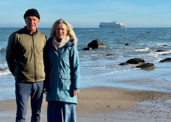 Instruktør Lars Hansen og turistchef Laila Zielke.