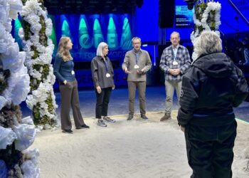 Debat om fiskeri og natur i Thunderdome. Foto: Fiskeri Tidende.