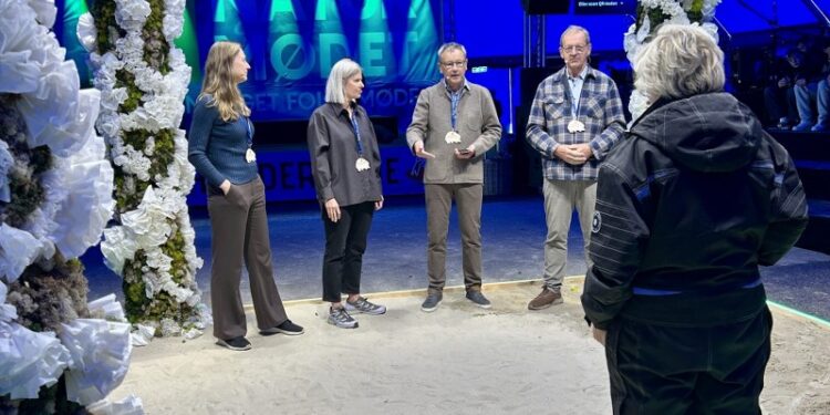 Debat om fiskeri og natur i Thunderdome. Foto: Fiskeri Tidende.
