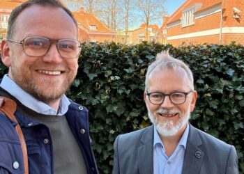 Direktør Michael Vendelbo fra Erhverv Hjørring og erhvervschef Ole Bendix fra Business Hjørring. Foto: Privat.