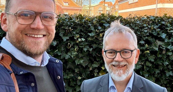 Direktør Michael Vendelbo fra Erhverv Hjørring og erhvervschef Ole Bendix fra Business Hjørring. Foto: Privat.