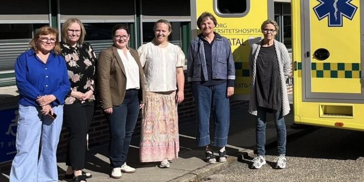 Lone Olsen ses her som nummer tre fra venstre. Foto: Privat.