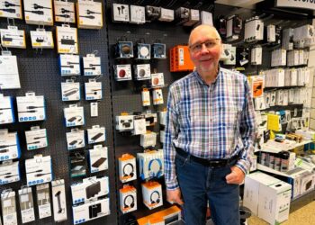 Direktør og anpartshaver Tommy Høj hos Høj Data er også formand for Hirtshals Handel & Erhverv. Foto: Niels Skipper.