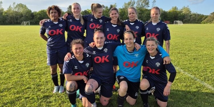 Kvinderne fra Tornby IF Fodbold. Foto: TIF.