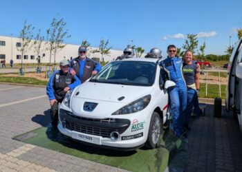 Team Lindgren i Vrå er fra venstre Per, Ivan og Steffen Lindgren Hansen og Karina Jensen. Privatfoto