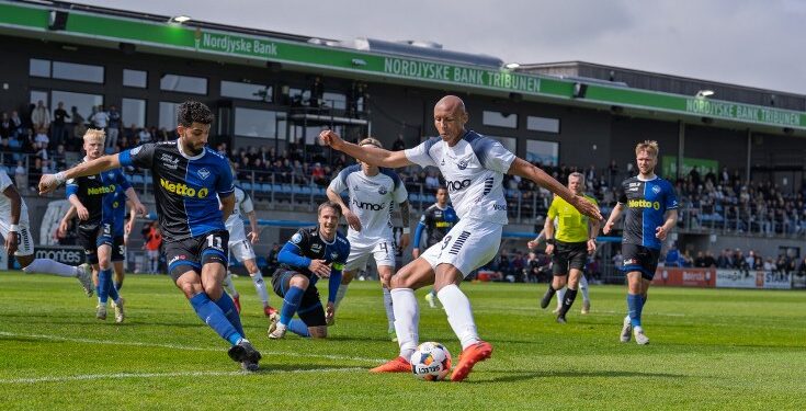 HB Køge vandt lørdag 1-0 på Nord Energi Arena i Hjørring. Foto: VFF