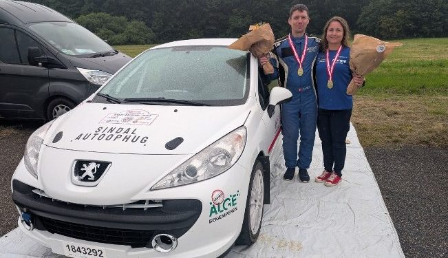 Karina Rinke Jensen og Steffen Lindgren Hansen sejrede i Aalborg. Privatfoto