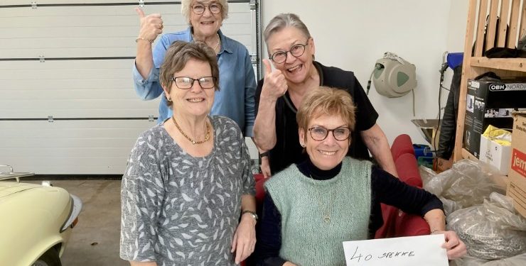 Glade frivillige fra Sindal Inner Wheel er stolte over, at de endnu engang har slået tidligere rekorder. Privatfoto.