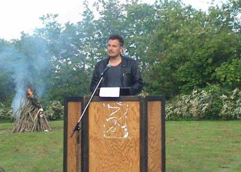 Thomas Klimek har tidligere holdt båltale til Sankt Hans i Lørslev. Foto: Arkiv.