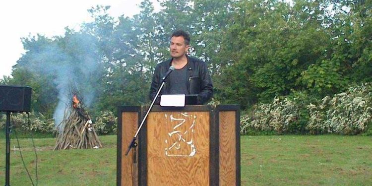 Thomas Klimek har tidligere holdt båltale til Sankt Hans i Lørslev. Foto: Arkiv.