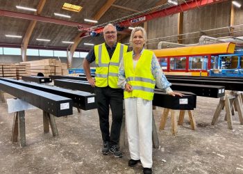 Direktør Hans Henrik von Platen-Hallermund og turistchef Laila Zielke.