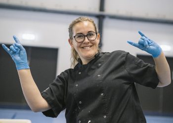 Louise Nielsen er køkkenchef hos Dana Cup SportsCenter. Foto: René Stoklund.