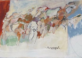 Maleri af Mogens Andersen.