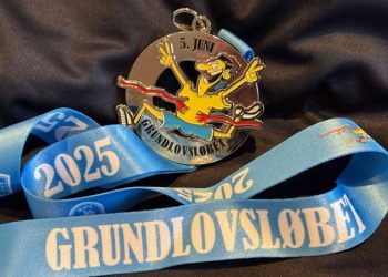 Medaljen til Grundlovsløbet 2025 i Hjørring. Privatfoto