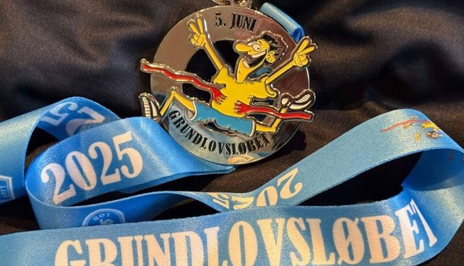 Medaljen til Grundlovsløbet 2025 i Hjørring. Privatfoto
