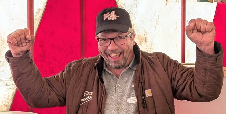 Henrik Pedersen er en glad mand. Endnu engang lykkedes det at gennemføre et succesfuldt marked.