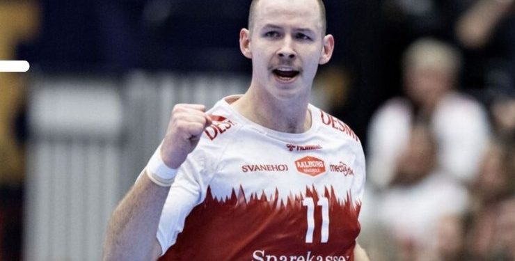 Simon Hald spiller for Aalborg Håndbold og for det danske landshold. Pressefoto