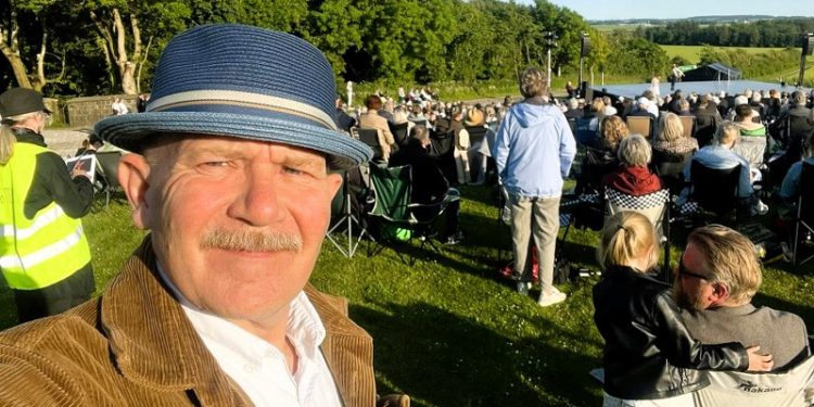 Stefan Karlborg til ballet ved Børglum Kloster. Foto: Privat.