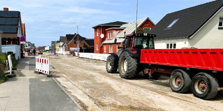 Søndergade i Hirtshals. Foto: Hjørring Vandselskab.