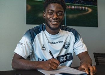 Midtbanespilleren Akwasi Owusu. Foto: Vendsyssel FF.