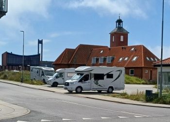 Autocampere i Hirtshals. Foto: Jørn Nielsen.