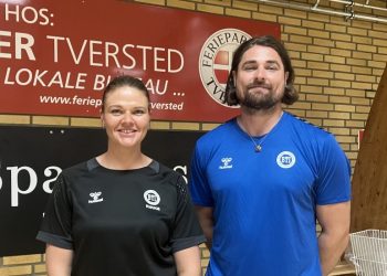 Rikke Krogh og Oliver Prince hos BTI Håndbold.