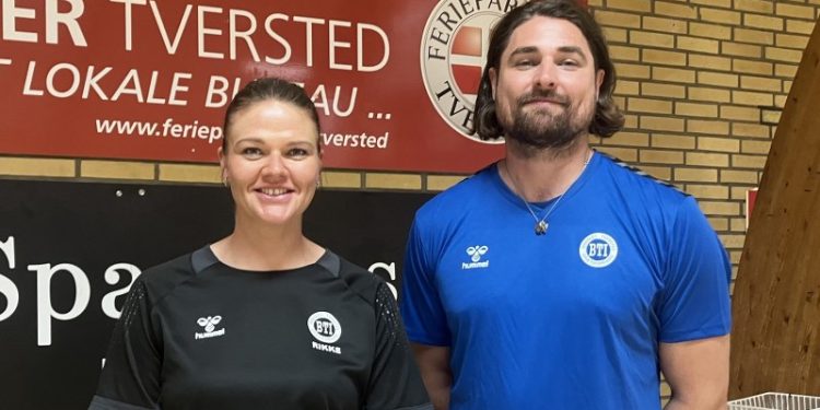Rikke Krogh og Oliver Prince hos BTI Håndbold.