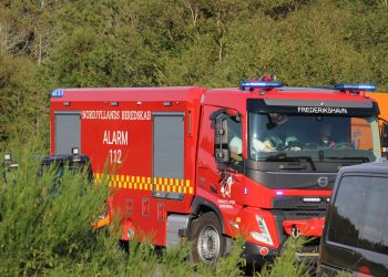 Udrykningskøretøjer i Skagen Klitplantage. Foto: Presse-fotos.dk.