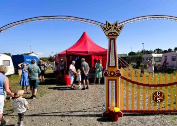 Cirkus Solvej på plads i Hirtshals. Foto: (arkiv): Hanne Skipper.