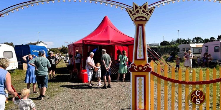Cirkus Solvej på plads i Hirtshals. Foto: (arkiv): Hanne Skipper.