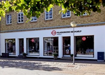 Folkekirkens Nødhjælps genbrugsbutik på adressen Østergade 38 i Hjørring. Pressefoto